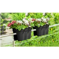 KHW Balkonkasten Flowerclip XXL (Set, 2 St), BxTxH: 57,5x27,7x27 cm