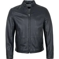Maddox Lederjacke Didi MADDOX - Herren Lederjacke Lammnappa dunkelblau
