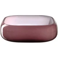 LEONARDO Schale Schale MILANO dunkelrot 23x23, Glas