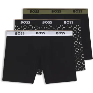 Herren Boss Boxer 3er Pack Power in Schwarz