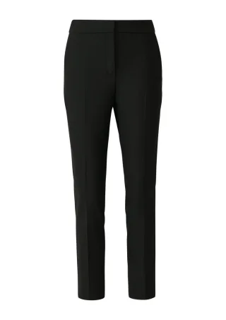 s.Oliver BLACK LABEL - Elegante Slim-Fit-Hose mit Tapered Leg schwarz - Gr. - 42