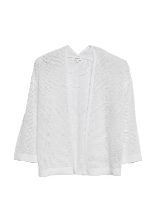 s.Oliver - Strickjacke weiß - Gr. - 44