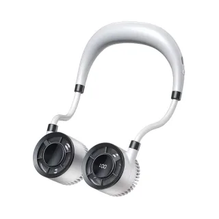 Tevorex Portable Neck-Mounted Fan 100 Speeds Wind Adjustable 360° Dual Air Duct 1500mAh Long BatteryLow Noise USB Rech