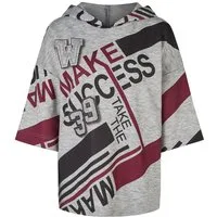 Doris Streich Sweatshirt (1-tlg) mit Hoodie im Trikot-Stil