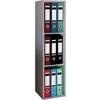 VCM Standregal Offas 3 107x34x30cm, 1-tlg., Holzregal stehend, platzsparender Aktenschrank