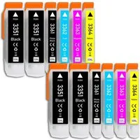 Druckerparadies 12er Multipack für Epson 33XL Tintenpatronen Set Tintenpatrone (12-tlg., für Epson XP530 XP540 XP630 XP635 XP640 XP645 XP830 XP900 XP7100)