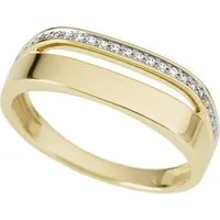 Firetti Fingerring Schmuck Geschenk Gold 333 Damenring Goldring Fantasie bicolor, mit Brillanten
