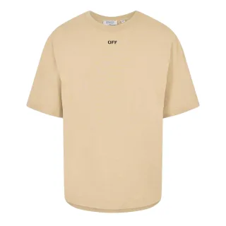 Off White - "Skate" T-Shirt für Herren, Rundhalsausschnitt (Braun/Schwarz)