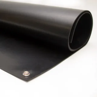 ESD-Bodenmatte Gummi | Größe: 0.6 m x 1.2 m x 3 mm