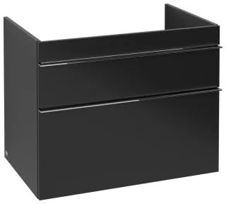 Villeroy & Boch Waschtischunterschrank Venticello 753x590x502mm 2 Ausz. WT mittig Volcano Black A92501VL