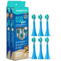happybrush Aufsteckbürsten Kinderlernzahnbürste Paw Patrol - 2x3 Stück - Spar-Set, für happybrus PawPatrol Kinderlernzahnbürste, ab 3 Jahre, ab 3 Jahren, weiche Borsten, Triple-Borsten Technologie, 6 Stück