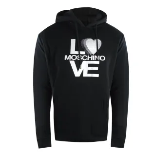 Moschino Bold Love Logo Hoodie In Schwarz