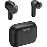 Hama Bluetooth Kopfhörer (TWS, Headphones, kabellos, In-Ear, ANC, ENC, App) wireless In-Ear-Kopfhörer (Active Noise Cancelling (ANC), Gestenkontrolle, Noise-Reduction, Sprachsteuerung, True Wireless, Google Assistant, Siri, Fast Charge, Mikrofon, LED