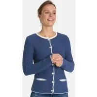 Lieblingsstück Trachtenstrickjacke Strickjacke Damen - ZARA II - dark denim