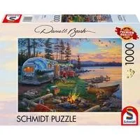 Darrell Bush: Campingidyll am See, Puzzle 1000 Teile