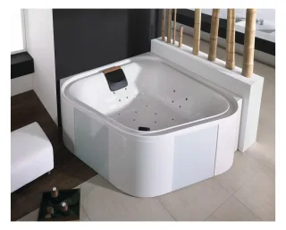Hoesch Whirlwanne Ergo+ Eck 1640 freistehend mit System Tergum Whirl Weiss/Chrom/Glas Weiss 6443N.010305550
