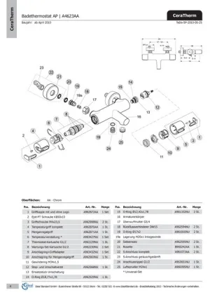 Ideal Standard Anschlagring für Mengenregelgriff, A962563NU A962563NU