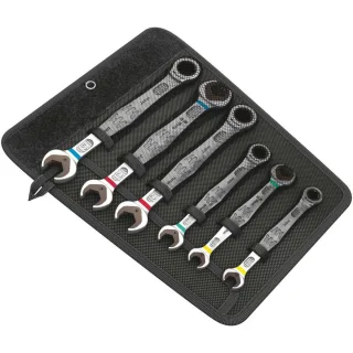 Wera 6000/6002 Joker 6 Set 1 Maul-Ringratschen-/ Doppelmaulschlüssel-Satz, 6-teilig - 05020022001