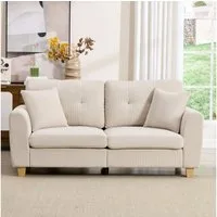 CANMOV Schlafsofa Canmov 2&3 Sitzer Sofa, Sofas Wohnzimmer mit Seitentasche & Kissen, kleines sofa, schlafsofa dauerschläfer, 176cm Breite, couch