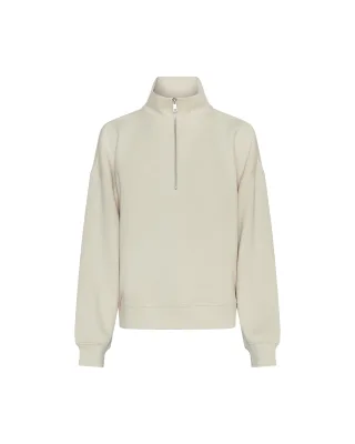 msch copenhagen - MSCHIlliana Ima Q Zip Sweatshirt Oatmeal - Gr. - M