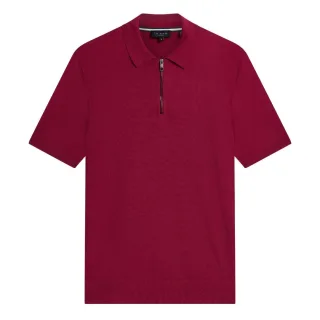 Ted Baker Mmk Daldin Ss Rayon-poloshirt Mit Reißverschluss