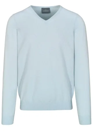 COMMANDER Finest Clothing - V-Pullover Basic, uni ice blue - Gr. - M