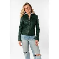 Mauritius Lederjacke Nola LEGV mit abnehmbarer Jersey-Kapuze