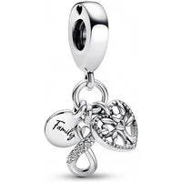 Pandora Charm-Einhänger Pandora Family Infinity Triple Charm-Anhänger 792201C01