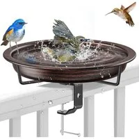 LuxusKollektion Vogeltränke Hängende Vogeltränke Vintage-Kupfer für Balkon Garten, Eisen