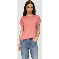 QS Kurzarmshirt T-Shirt T-Shirt aus Lyocellmix