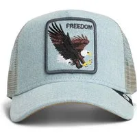 GOORIN Bros. Trucker Cap Goorin Bros. Denim Eagle Trucker Cap Light Denim (Basecap, Basecap, Trucker Kappe, Meshcap)