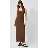 QS Maxikleid Kleid Schmales Kleid mit Struktur