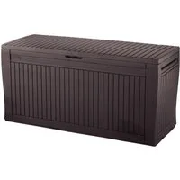 Keter Gartenbox "Comfy" 270L Braun bis 250kg belastbar Kissenbox Aufbewahrungsbox