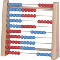 goki Rechenschieber Rechenrahmen 100 Perlen Holz-Rechenrahmen Zählrahmen 10 x 10 Perlen, (Set, 1-tlg., 1), sehr robust