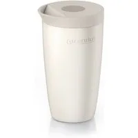 Arendo Thermobecher Thermal Mug 350 ml, Kaffee to go Becher mit Deckel aus Edelstahl 0,3 L, 2-tlg., Edelstahl, hält 12h heiß & 6h kalt, doppelwandig, 100% auslaufsicher, Coffe-to-go