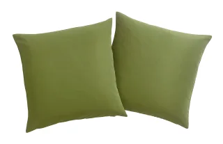 OTTO home Dekokissen "Raja" einfarbig, Kissenhüllen ohne Füllung, 40 x 40 cm, 2er-Set, Mikrofaser