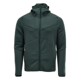 MASCOT Herren Fleece Kapuzensweatshirt mit Reißverschluss CUSTOMIZED Waldgrün M - 22603-681-34-M