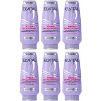L'ORÉAL PARIS Haarspülung L'Oréal Paris Elvital Hydra [Hyaluronic] Spülung, Packung, 6-tlg., Hyaluronsäure für trockenes Haar, spendet 72h lang Feuchtigkeit.
