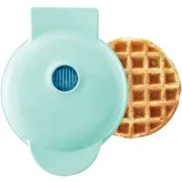 KINSI Waffeleisen Waffel-Maschine für runde Waffeln,Antihaft, Schnellaufheizung, 350 W, Ideal für Frühstück & Snacks