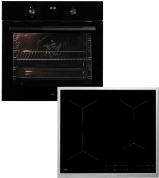 AEG Backofen-Set "HH24BSIB" Aqua Clean Autarker Backofen & Induktionskochfeld: Gleichmäßig auf 3 Ebenen garen