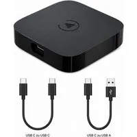 Alpha Electronics Wireless CarPlay und Android Auto Adapter USB-A zu USB Typ C, 50 cm, Plug & Play, Sprachsteuerung, Netflix, Youtube, Tik Tok