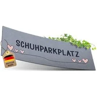 ElbFuchs Fußmatte Schuhparkplatz, Waschbare & Rutschfeste Indoor-Schuhmatte, Schmutzfangmatte für Flur & Eingang