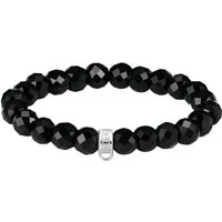THOMAS SABO Armband Charm-Armband Obsidian, mit Obsidian