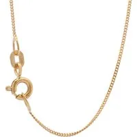 HOPLO Panzerkette Goldkette Panzerkette Halskette Breite 0,8 mm 36 cm 585-14 Karat Gold, Made in Germany