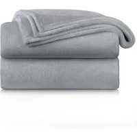 Wohndecke Kuschelige Fleecedecke, Oeko-Tex zertifizierte Decke, Blumtal