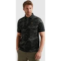 PME LEGEND Poloshirt Short sleeve polo printed two tone pique mit Logo Stickerei