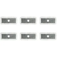 COSTWAY Wischmopp, 6 Stück nur Wischmopp Bezug waschbar 35x16,5cm rechteckig