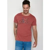 GreenBomb T-Shirt Guide Bike Jacques (1-tlg., 1) klassischer Schnitt, tailliert, Rundhalsausschnitt, Bio-Baumwolle