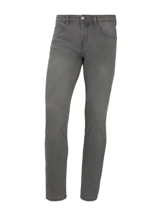 Denim Tom Tailor - * Aedan Straight Superstretch Jeans * mit Reißverschluss und Knopf zu schließen * aus Denim mit h... grey denim - Größ...