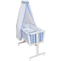 Baby-Delux Babybettwäsche Baby Wiegenset, Textilien, 6 teilig, Wiegenset 6-tlg. für Babywiege 90x40 (ohne Wiege) verschiedene Designs